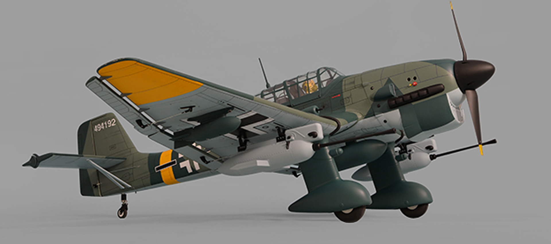 Avion Junkers Ju87 Stuka – WIKING – échelle 1/200 – Allemagne – Occasion